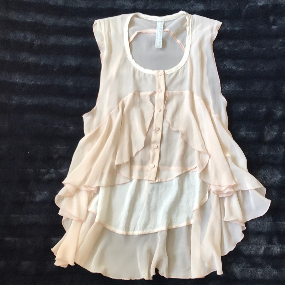 Free People High Low Blouse